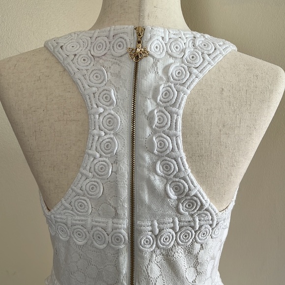 Lilly Pulitzer Litzia Resort White Mocean lace dress size 4 - Picture 6 of 10